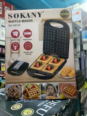 Waffle Maker Double Side Heating - 4 Slice