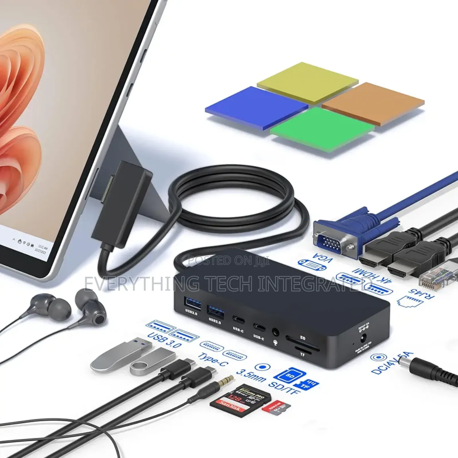 Microsoft Surface Dock, 12-in-1 Triple Display (