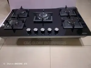 Omaha Cooker Hob 5 Burner Glass