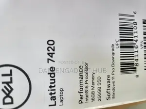 New Laptop Dell Latitude 7420 16GB Intel Core I5 SSD 256GB