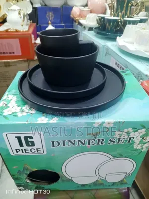 Original 16 Pieces Dinner Set Black