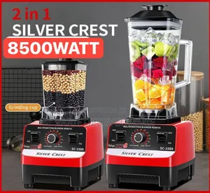 8500w Silver Crest Blender Double Cup