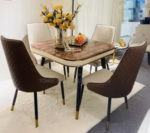Imported Quality 4 Seaters Marble Top Dinning