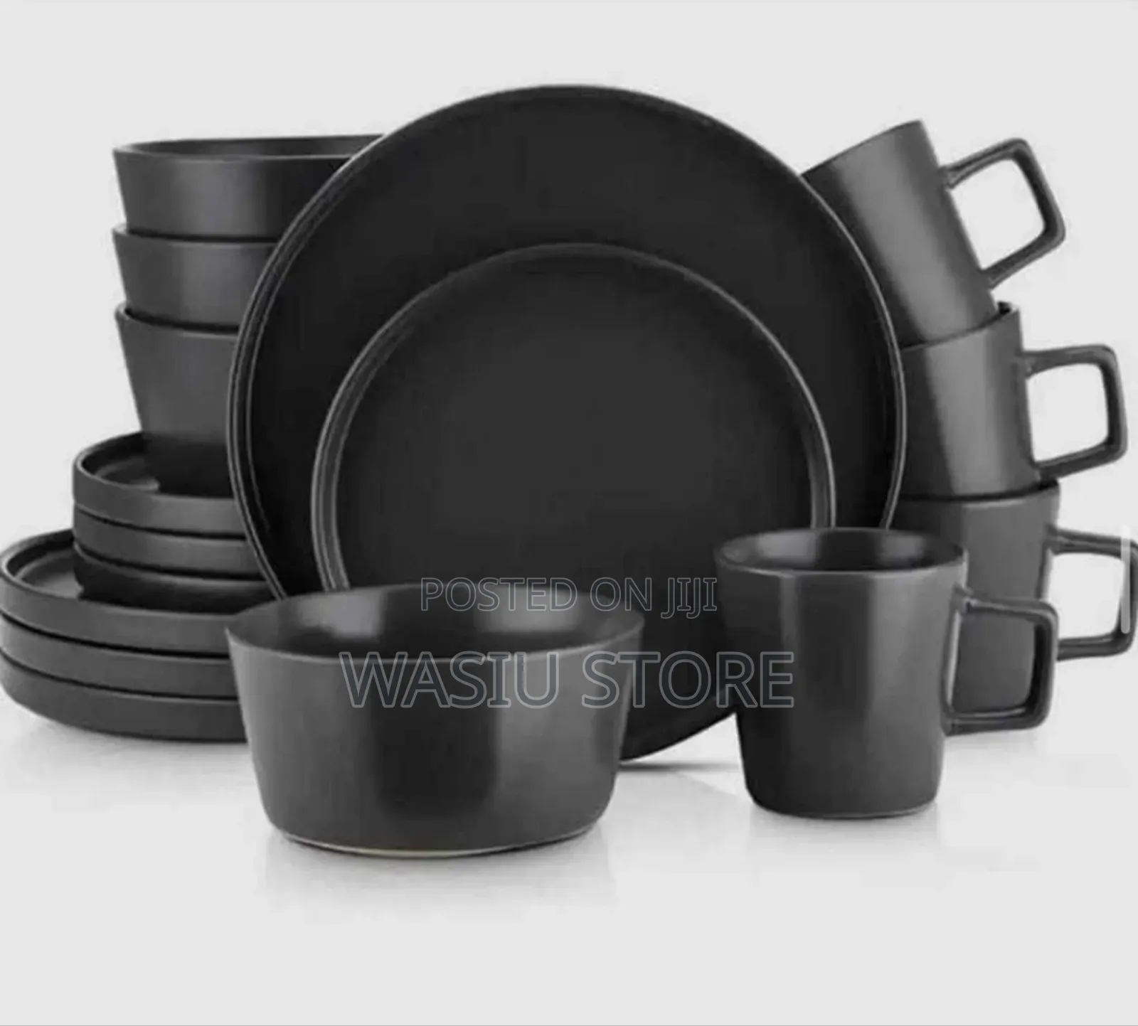 Original 16 Pieces Dinner Set Black