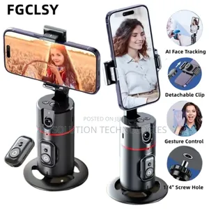 360° Auto Face Tracking Selfie Robot Tripod Stand + Remote