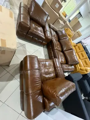 Original Italian Leather Sofa Set