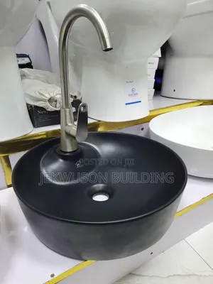 Ceramic Wash Hand Basin Black Color