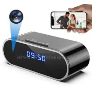 Table Spy Camera Clock Video Recording for Security