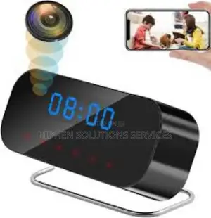 Table Clock Recording Security Camera for Home Surveillance