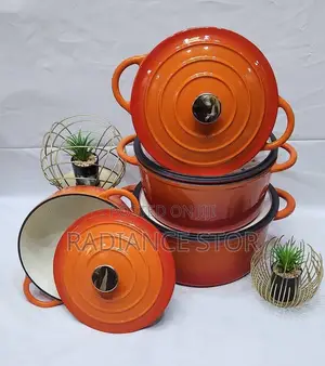 Original Enamel Cast Iron Cooking Pot Set (22cm)