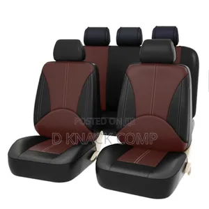 Universal Car Seat Covers- Black And Brown (9 Piece)