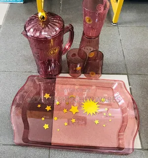 Acrylic Jug Set With Tray