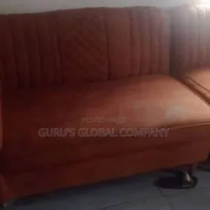 Beautiful Brown L Share Luxury Sofa Chairs