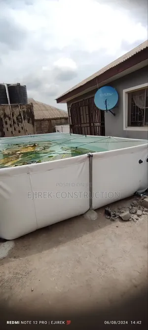 Mobile Tarpaulin Fish Pond (15feet by 20feet by 4feetheight)