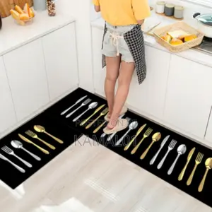 Anti-slip And Absorbent Kitchen Runner Mats, 2 Piece