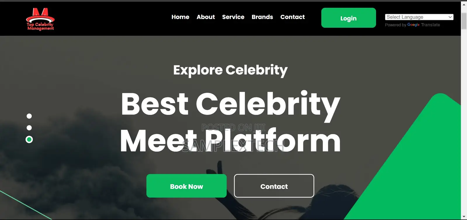 Celebrity Booking Website