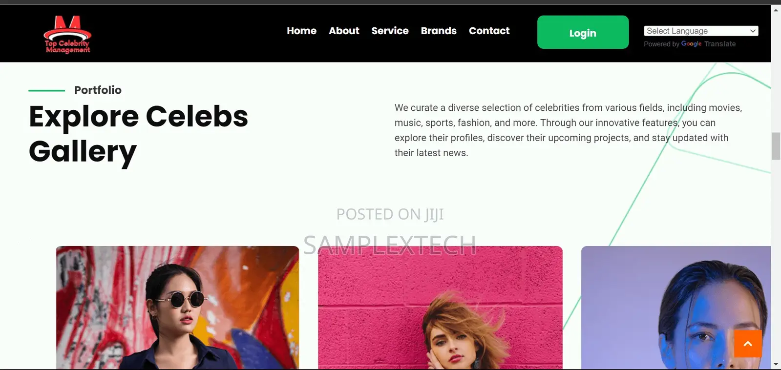 Celebrity Booking Website