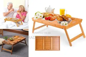 Multi Purpose Foldable Wooden Tray/Breakfast Serving Table