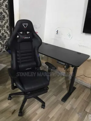 Luxurious Gaming Chair Nd Electric Hight Adjustable Desk