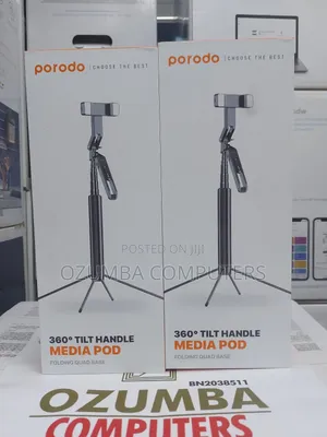 Porodo 360° Tilt Handle Media Pod