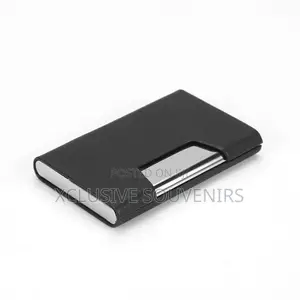 Personalized Business Leather Aluminum Metal Card Holder