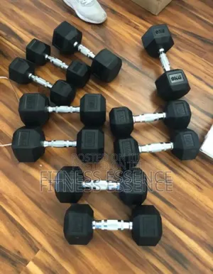 10kg Hexagon Dumbbells