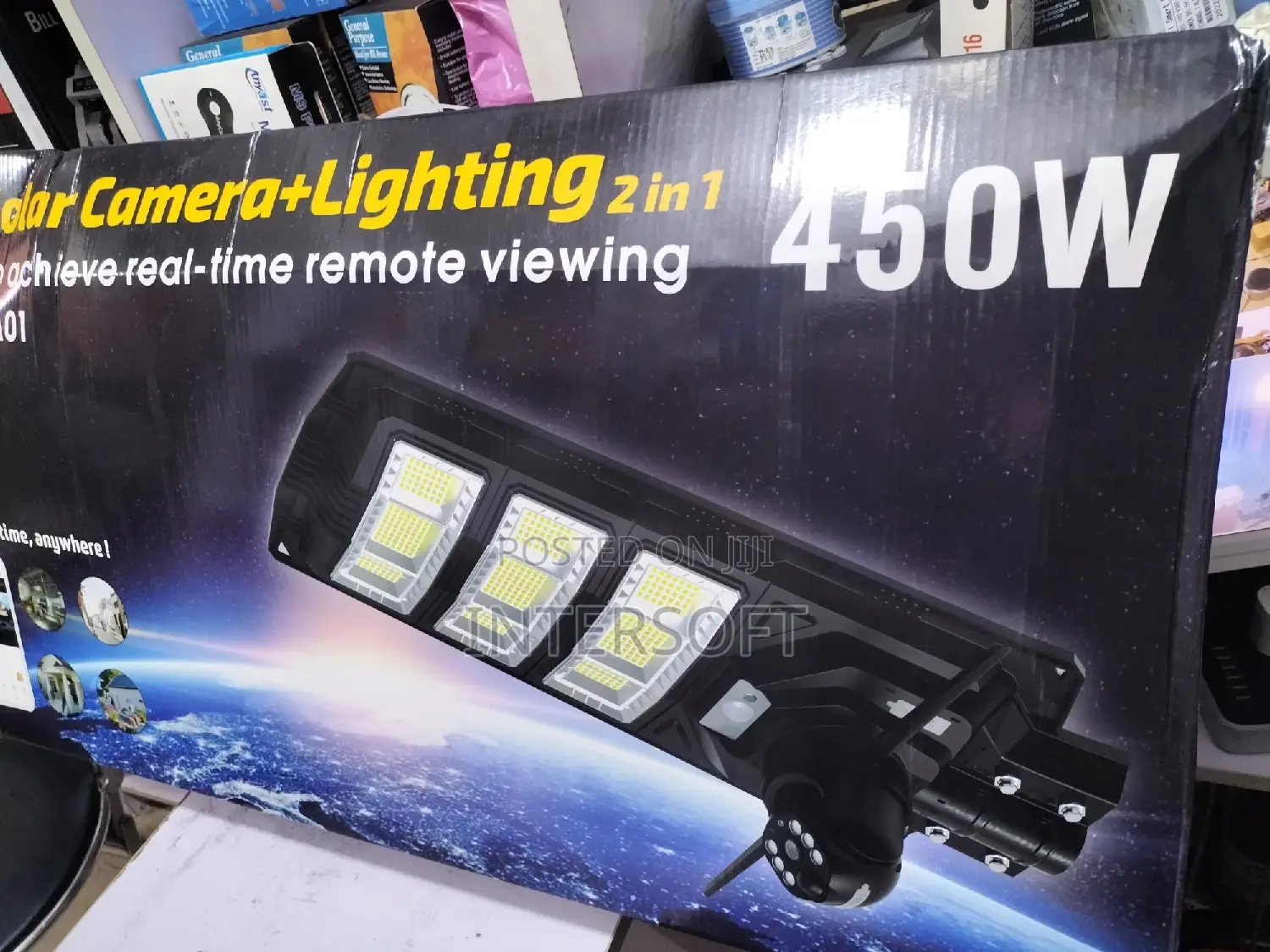 450w Solar Light With PTZ Camera