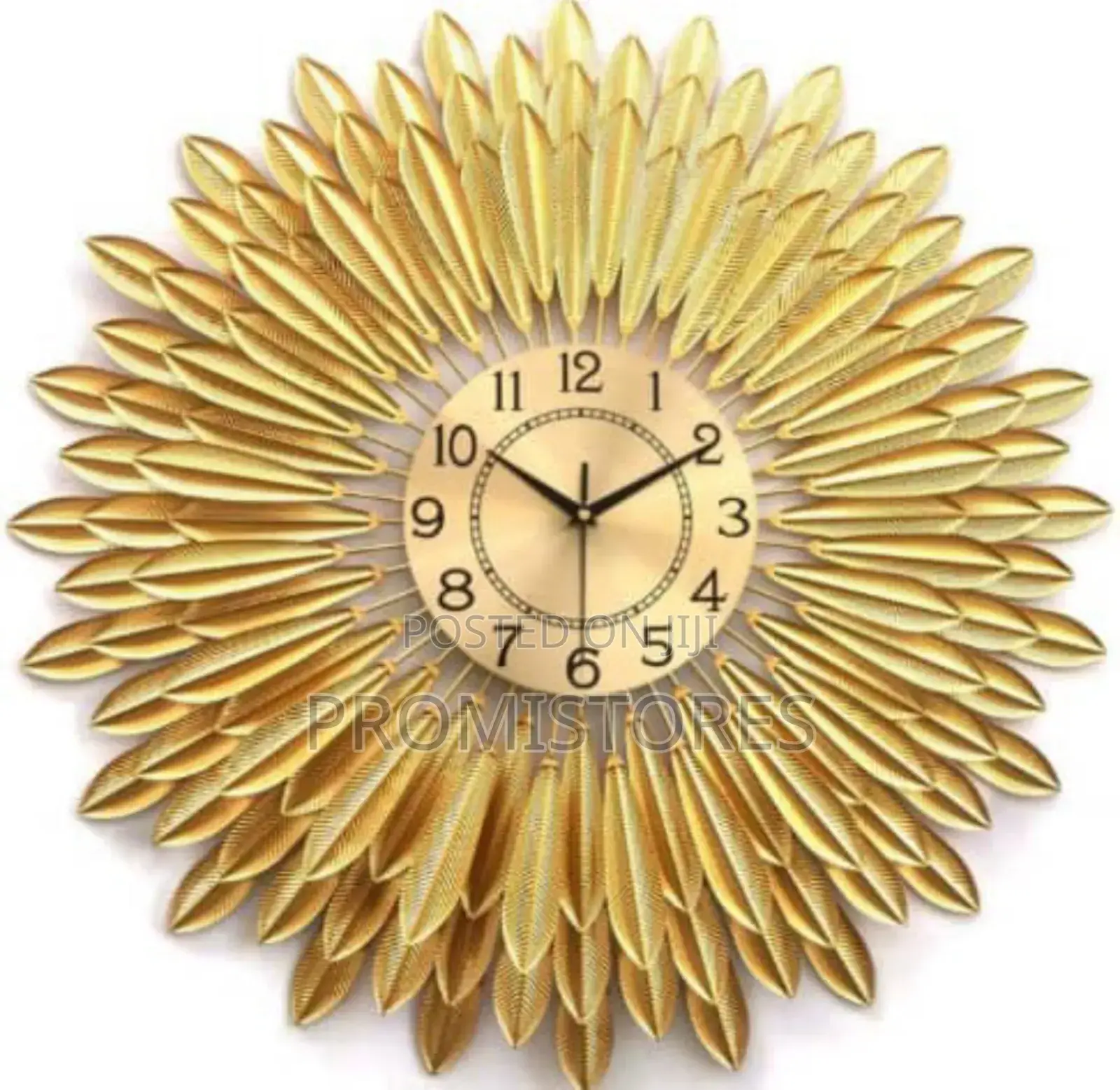 Wall Gold Design Decorative Clock 60cm.