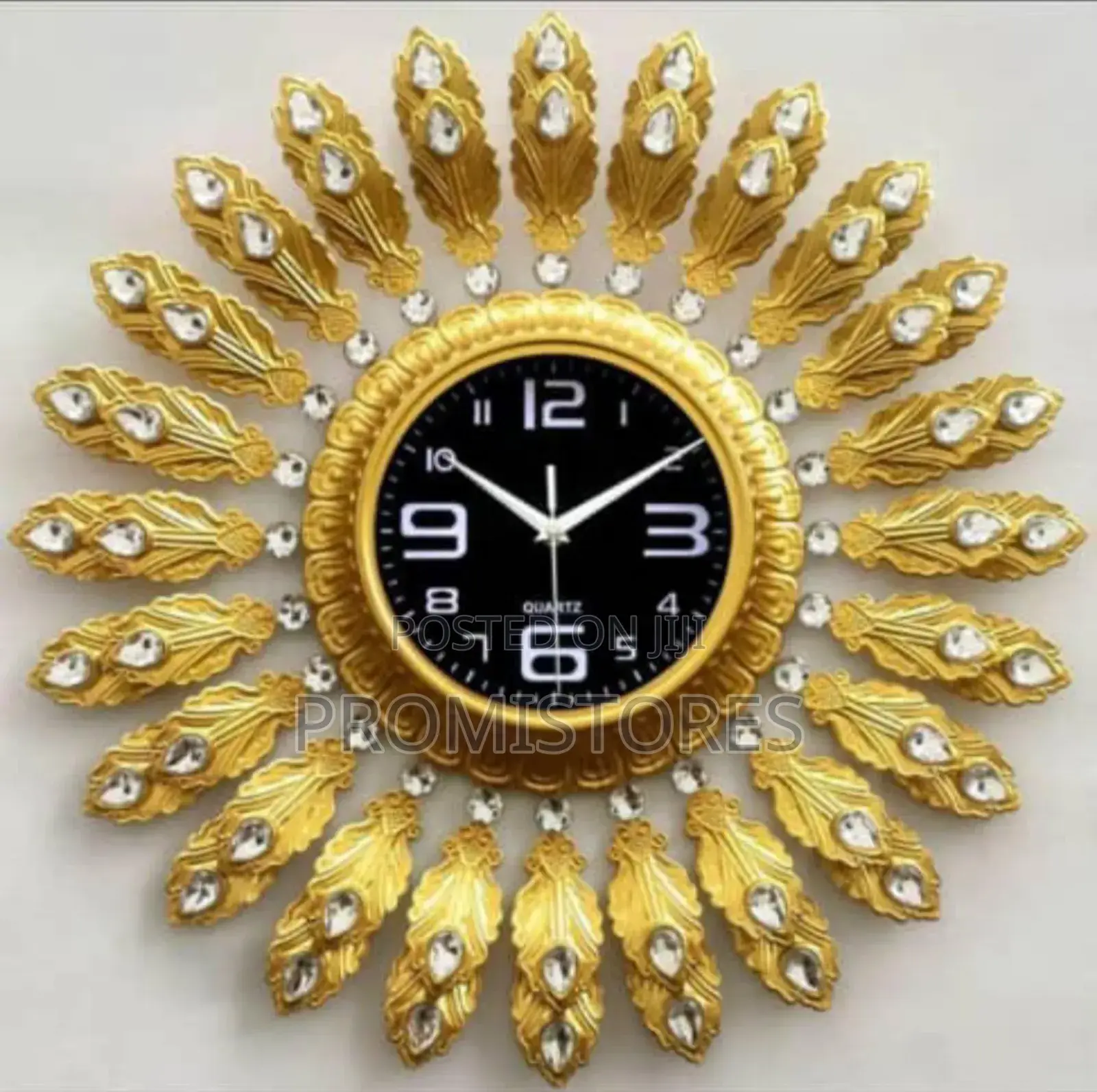 Wall Gold Design Decorative Clock 60cm.