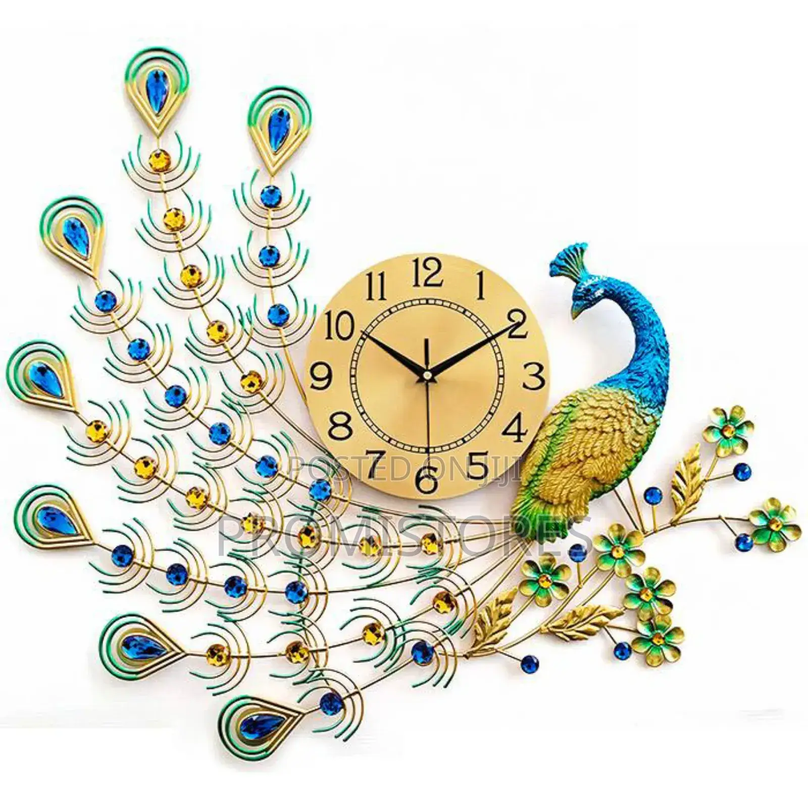 Peacock Design Wall Clock