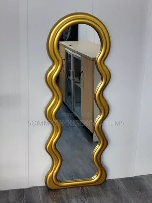 Wavy Standing Full Body Mirror Frame