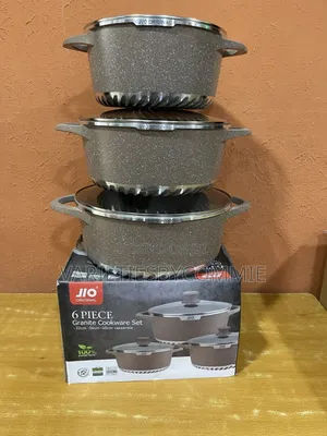 6 Peices Marble Granite Non Stick Pot