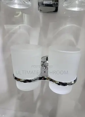 Double Wall Mounted Toothbrush And Paste Holder