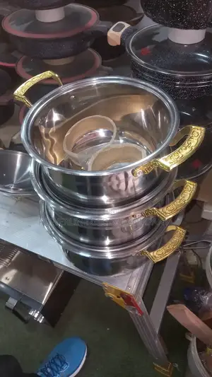 Cooking Pot of 3 Set for Homes/ Restaurants/ Food Vendors