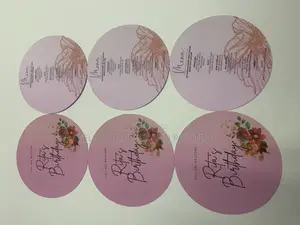 Menu Card Circle Shaped