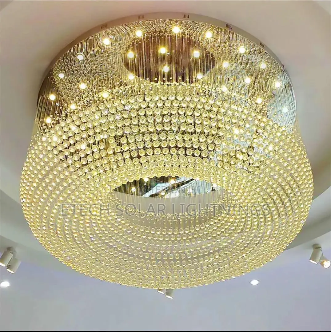 Flush Mount Modern Led Rain Drop Chandelier Light