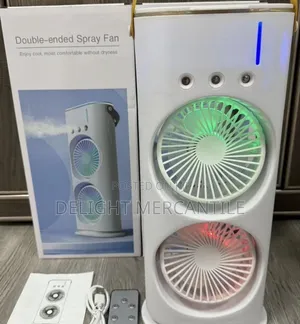 Double Ended Rechargeable Spray Fan With Remote Control