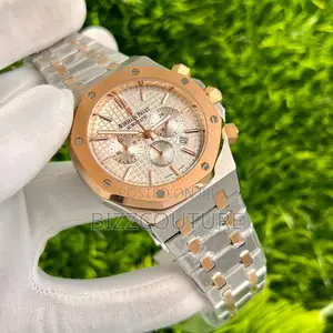 Original Audemars Piquet Chronograph Silver Chain Watch