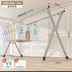 Foldable Double Pole Clothe Hanger Dryer