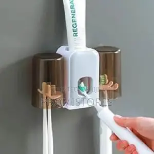 Multifunctional Toothbrush Holder With Toothpaste Dispenser