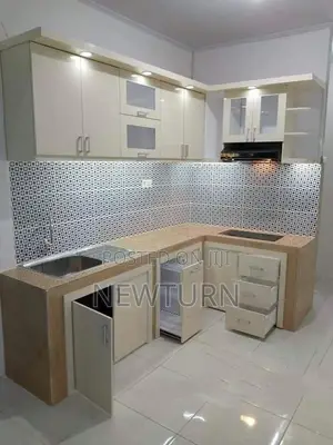 HDF Wooden Kitchen Cabinets.