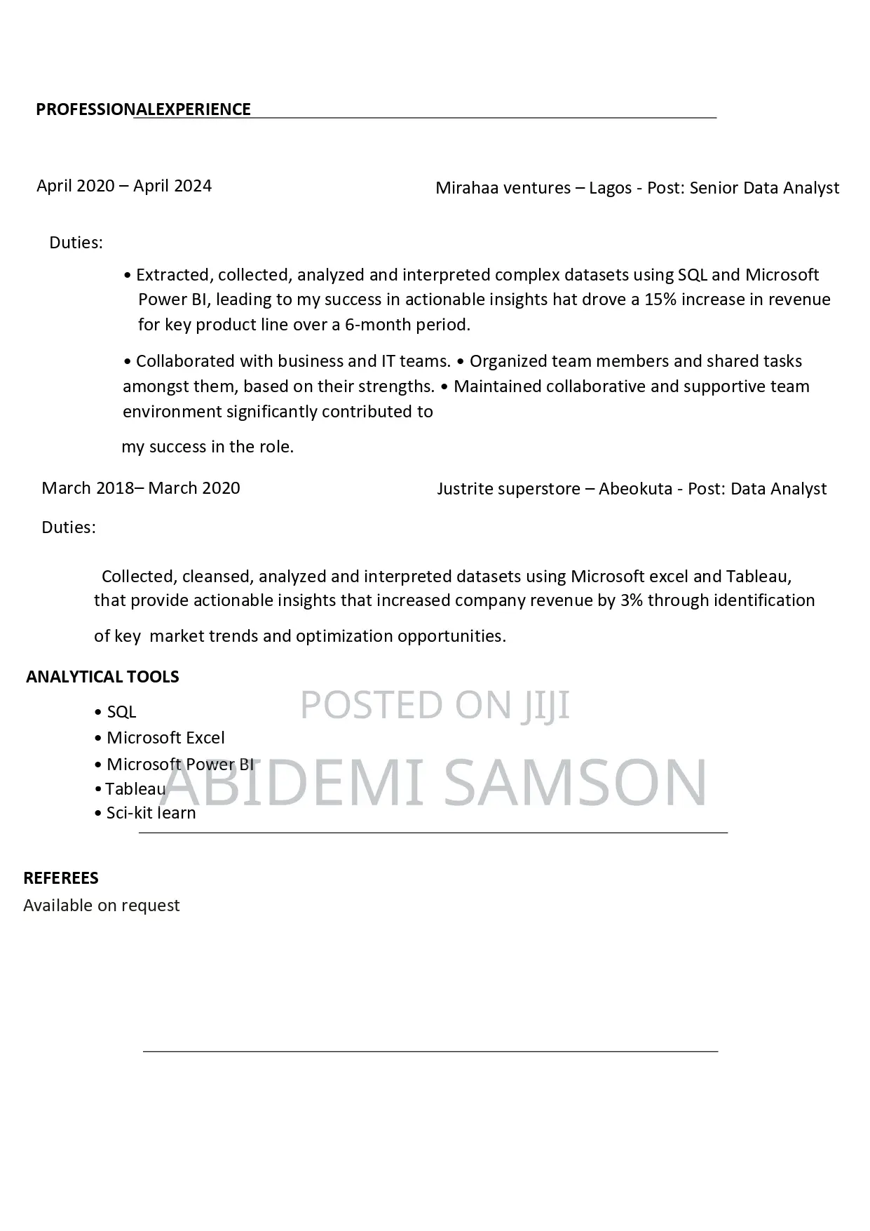 Data Analyst