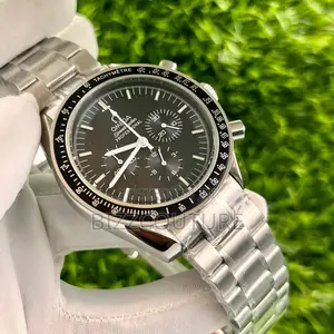 Original Omega Chronograph Silver Chain Watch Is Avaialble