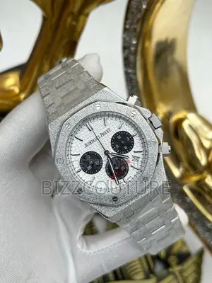 Original Audemars Piquet Chronograph Silver Chain Watch