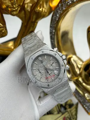 Original Audemars Piquet Auto Chronograph Silver Chain Watch