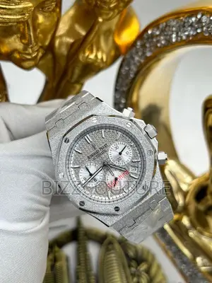 Original Audemars Piquet Chronograph Silver Chain Watch