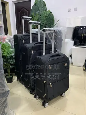 Seven Space Black Travel Luggage