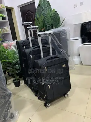 Seven Space Black Travel Luggage