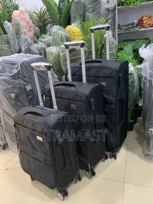 Seven Space Black Travel Luggage