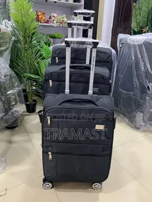 Seven Space Black Travel Luggage